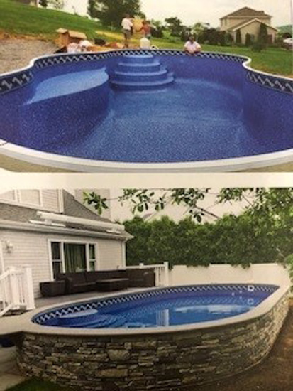 Semi-In Ground & Semi-Above Ground Pool Inspiration Gallery