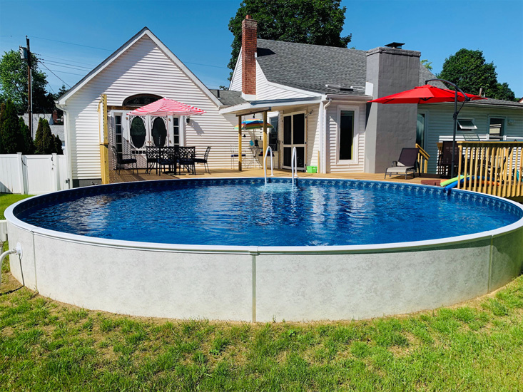 Semi-In Ground & Semi-Above Ground Pool Inspiration Gallery