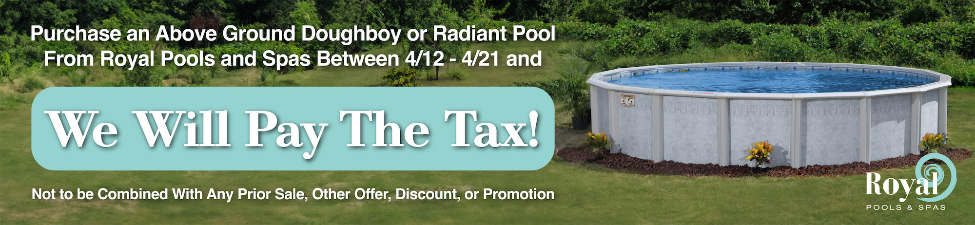 Tax Relief Promo for Pools!