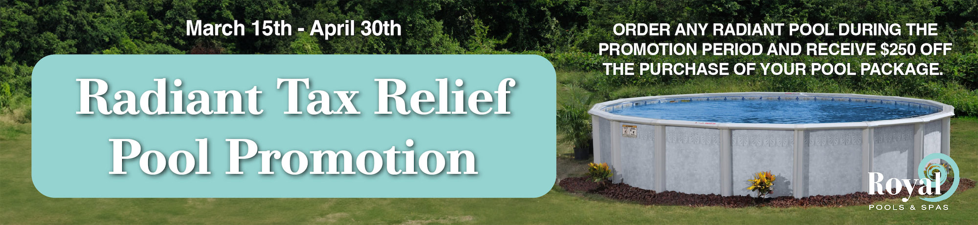 Radiant Pools Tax Relief