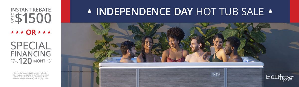 Bullfrog Independence Day Hot Tub Sale