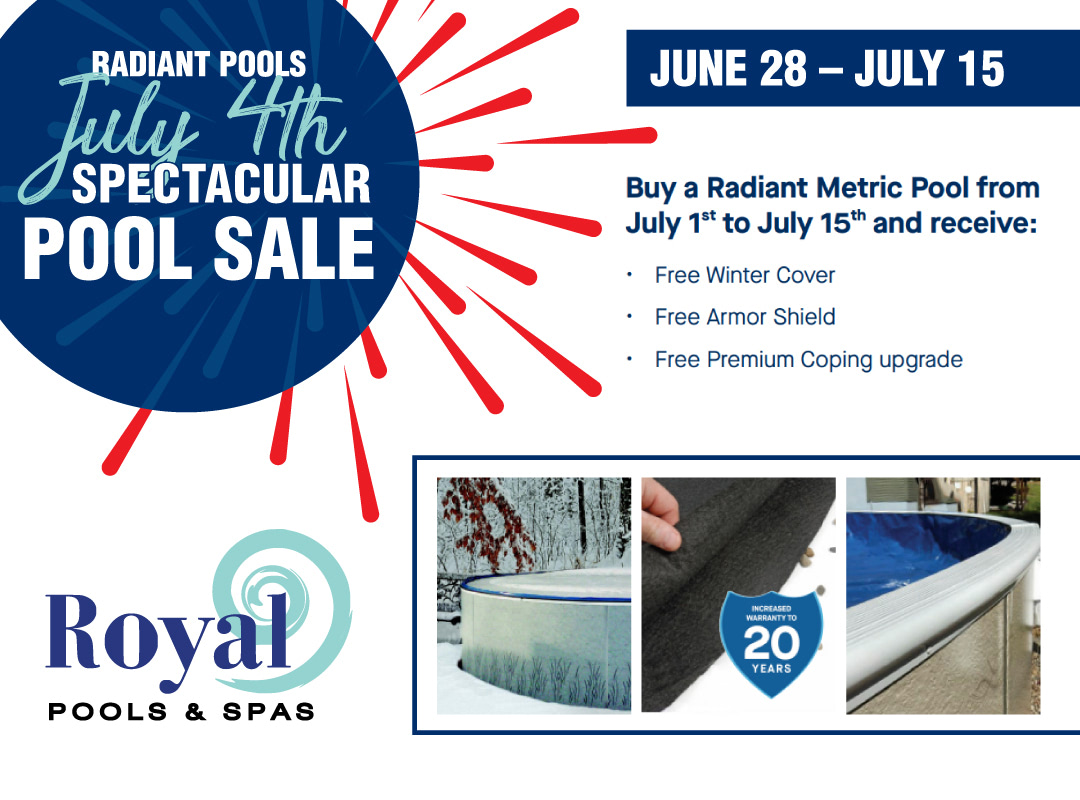 Radiant Pools July 4th Spectacular Pool Sale